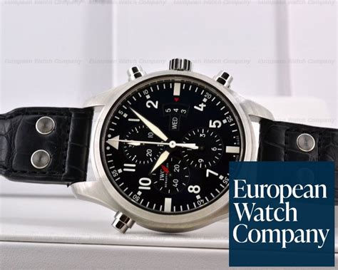 iwc 3780|IW377801 IWC Pilot's Watch Double Chronograph Mens Watch.